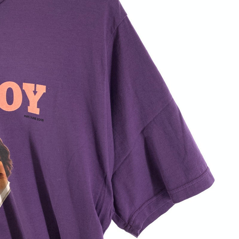 【中古品】【メンズ】 HYSTERIC GLAMOUR ヒステリックグラマー PLAYBOY プレイボーイ 半袖Tシャツ カラー PURPLE SIZE:L 140-260630-ky-85-fuzh 万代Net店