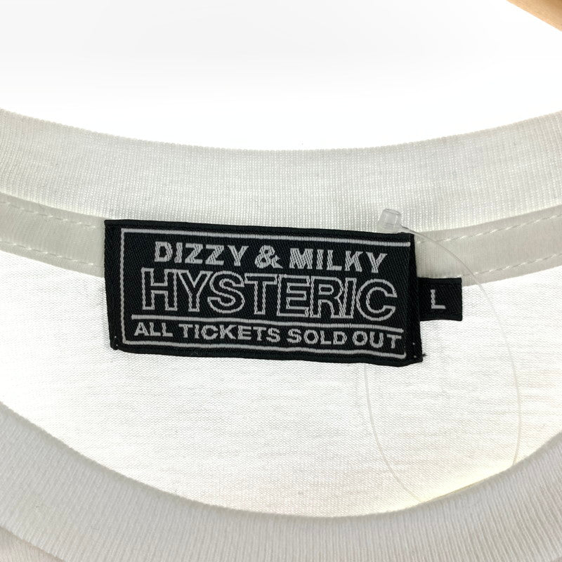【中古品】【メンズ】 HYSTERIC GLAMOUR ヒステリックグラマー ライムスカッシュ 半袖Tシャツ WHITE SIZE:L 140-260630-ky-87-fuzh 万代Net店