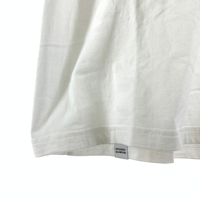 【中古品】【メンズ】 HYSTERIC GLAMOUR ヒステリックグラマー ライムスカッシュ 半袖Tシャツ WHITE SIZE:L 140-260630-ky-87-fuzh 万代Net店