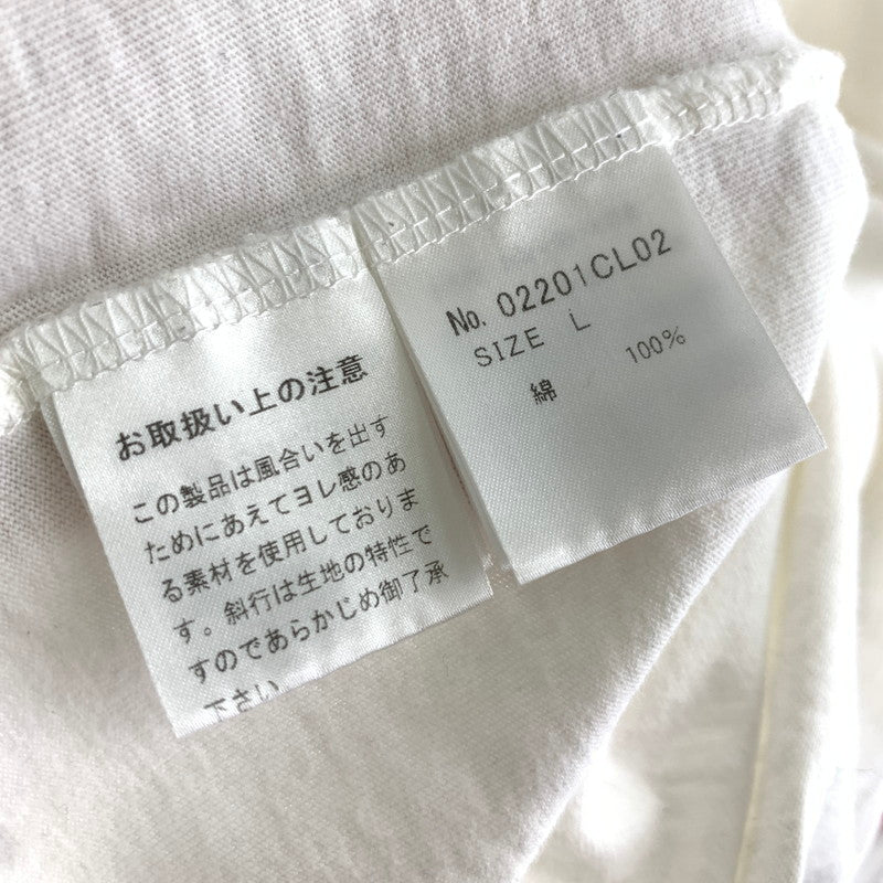 【中古品】【メンズ】 HYSTERIC GLAMOUR ヒステリックグラマー SPECIAL REPORT長袖Tシャツ カラーホワイト SIZE:L 140-260630-ky-86-fuzh 万代Net店