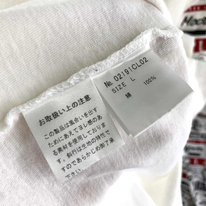 【中古品】【メンズ】 HYSTERIC GLAMOUR ヒステリックグラマー HI FI WOMAN ハイファイウーマン プリント長袖Tシャツ カラーWHITE SIZE:L 140-260630-ky-88-fuzh 万代Net店