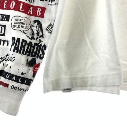 【中古品】【メンズ】 HYSTERIC GLAMOUR ヒステリックグラマー HI FI WOMAN ハイファイウーマン プリント長袖Tシャツ カラーWHITE SIZE:L 140-260630-ky-88-fuzh 万代Net店
