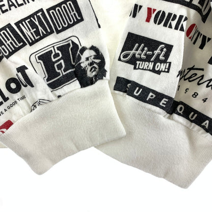 【中古品】【メンズ】 HYSTERIC GLAMOUR ヒステリックグラマー HI FI WOMAN ハイファイウーマン プリント長袖Tシャツ カラーWHITE SIZE:L 140-260630-ky-88-fuzh 万代Net店