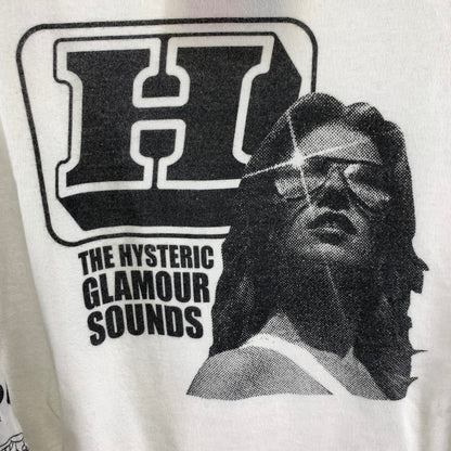 【中古品】【メンズ】 HYSTERIC GLAMOUR ヒステリックグラマー HI FI WOMAN ハイファイウーマン プリント長袖Tシャツ カラーWHITE SIZE:L 140-260630-ky-88-fuzh 万代Net店