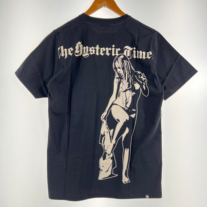 【中古品】【メンズ】 HYSTERIC GLAMOUR ヒステリックグラマー THE HYSTERIC TIMES ザ・ヒステリック・タイムズ 半袖Tシャツ 140-260702-ny-11-fuzh サイズ：L カラー：ブラック 万代Net店