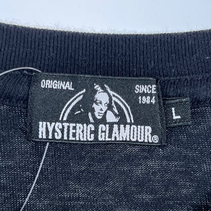 【中古品】【メンズ】 HYSTERIC GLAMOUR ヒステリックグラマー HYS SOUNDS SCRATCH ヒス サウンド スクラッチ 半袖Tシャツ BLACK SIZE:L 140-260702-ny-12-fuzh サイズ：L カラー：ブラック 万代Net店