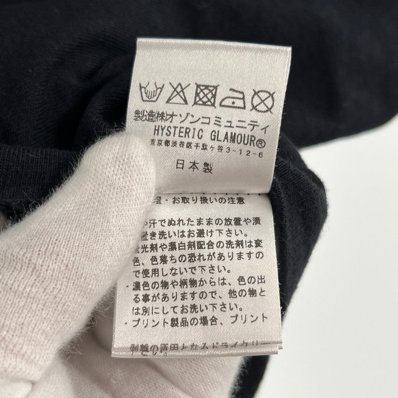 【中古品】【メンズ】 HYSTERIC GLAMOUR ヒステリックグラマー HYS SOUNDS SCRATCH ヒス サウンド スクラッチ 半袖Tシャツ BLACK SIZE:L 140-260702-ny-12-fuzh サイズ：L カラー：ブラック 万代Net店