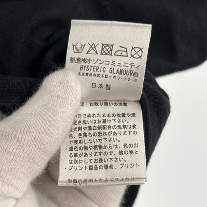 【中古品】【メンズ】 HYSTERIC GLAMOUR ヒステリックグラマー HYS SOUNDS SCRATCH ヒス サウンド スクラッチ 半袖Tシャツ BLACK SIZE:L 140-260702-ny-12-fuzh サイズ：L カラー：ブラック 万代Net店