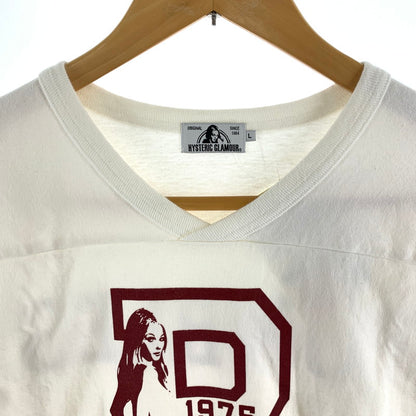 【中古品】【メンズ】 HYSTERIC GLAMOUR ヒステリックグラマー 長袖Tシャツ カラーWHITE SIZE:L 140-260630-ky-89-fuzh 万代Net店