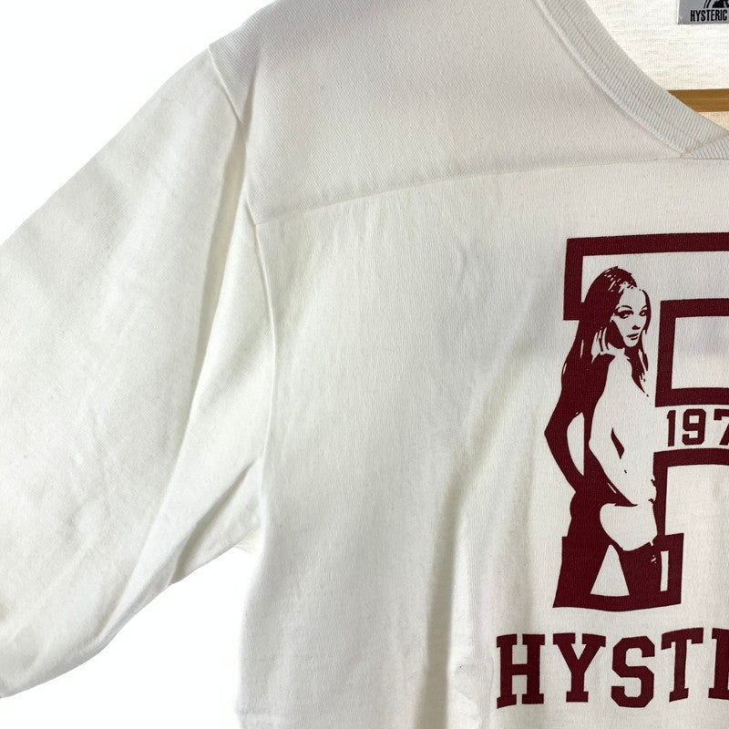 【中古品】【メンズ】 HYSTERIC GLAMOUR ヒステリックグラマー 長袖Tシャツ カラーWHITE SIZE:L 140-260630-ky-89-fuzh 万代Net店