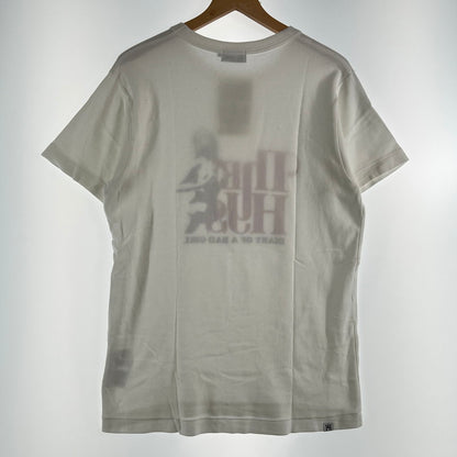 【中古品】【メンズ】 HYSTERIC GLAMOUR ヒステリックグラマー ヒスガール ロゴ 半袖Tシャツ 140-260702-ny-16-fuzh サイズ：L カラー：ホワイト 万代Net店