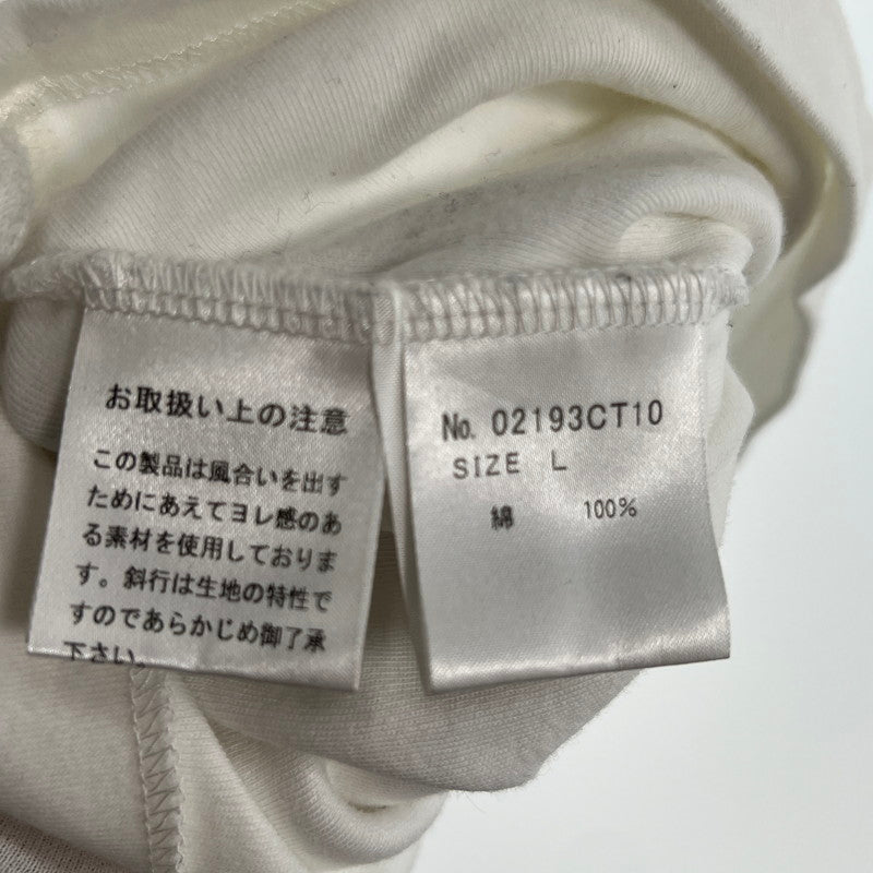 【中古品】【メンズ】 HYSTERIC GLAMOUR ヒステリックグラマー ヒスガール ロゴ 半袖Tシャツ 140-260702-ny-16-fuzh サイズ：L カラー：ホワイト 万代Net店