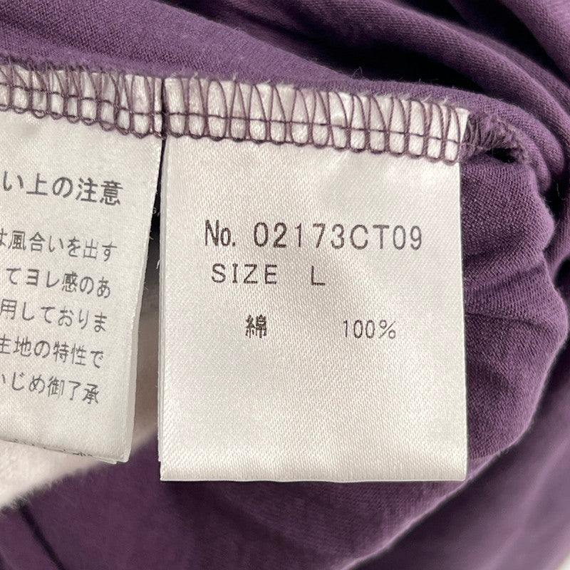 【中古品】【メンズ】 HYSTERIC GLAMOUR ヒステリックグラマー 半袖Tシャツ グラフィックプリント 140-260702-ny-08-fuzh サイズ：L カラー：パープル 万代Net店