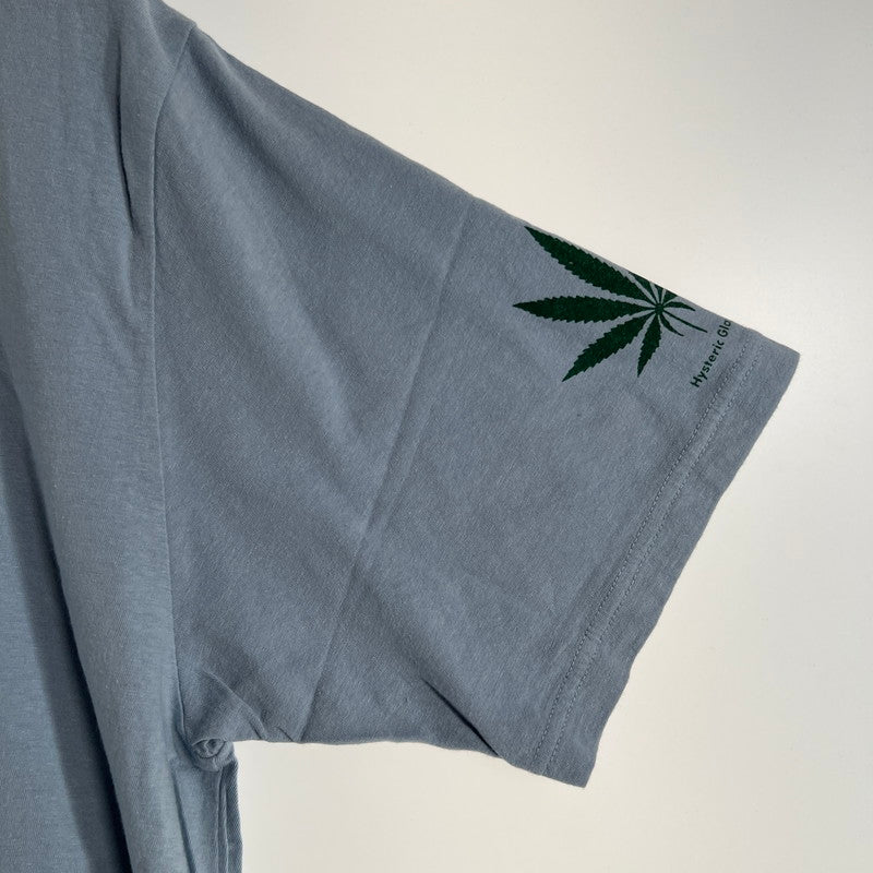 【中古品】【メンズ】 HYSTERIC GLAMOUR ヒステリックグラマー THE G.S.R Tシャツ HEMPSTER 半袖Tシャツ 140-260702-ny-09-fuzh サイズ：L カラー：ブルー 万代Net店