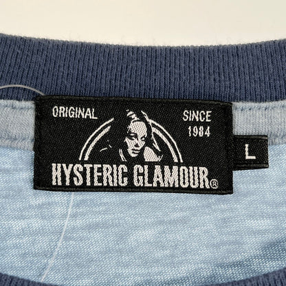 【中古品】【メンズ】 HYSTERIC GLAMOUR ヒステリックグラマー THE G.S.R Tシャツ HEMPSTER 半袖Tシャツ 140-260702-ny-09-fuzh サイズ：L カラー：ブルー 万代Net店