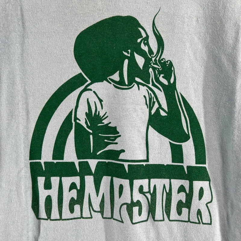 【中古品】【メンズ】 HYSTERIC GLAMOUR ヒステリックグラマー THE G.S.R Tシャツ HEMPSTER 半袖Tシャツ 140-260702-ny-09-fuzh サイズ：L カラー：ブルー 万代Net店
