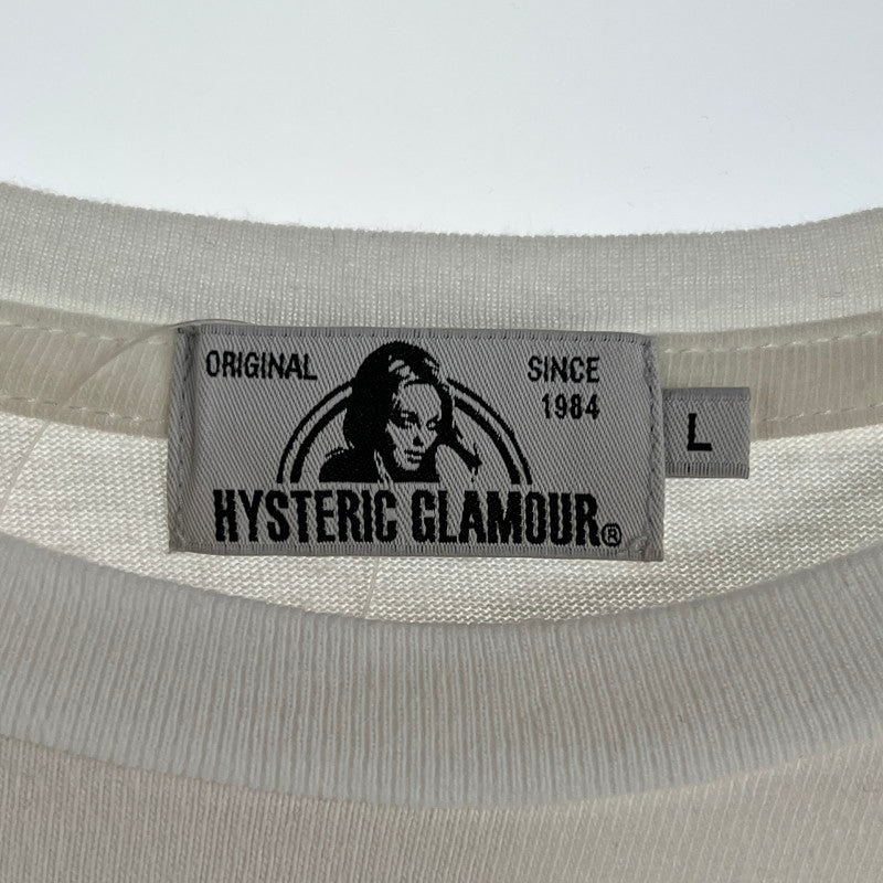 【中古品】【メンズ】 HYSTERIC GLAMOUR ヒステリックグラマー PANDA MANIA パンダマニア 半袖Tシャツ 140-260702-ny-15-fuzh サイズ：L カラー：ホワイト 万代Net店