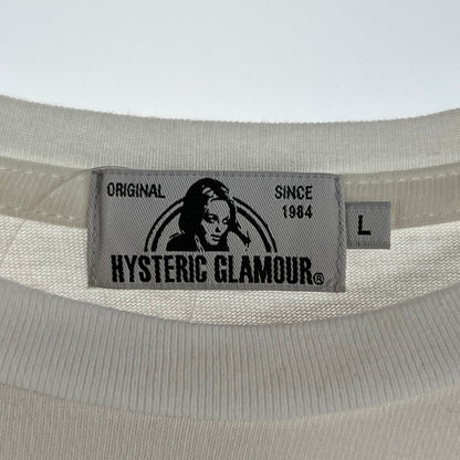 【中古品】【メンズ】 HYSTERIC GLAMOUR ヒステリックグラマー PANDA MANIA パンダマニア 半袖Tシャツ 140-260702-ny-15-fuzh サイズ：L カラー：ホワイト 万代Net店