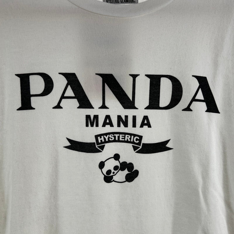 【中古品】【メンズ】 HYSTERIC GLAMOUR ヒステリックグラマー PANDA MANIA パンダマニア 半袖Tシャツ 140-260702-ny-15-fuzh サイズ：L カラー：ホワイト 万代Net店