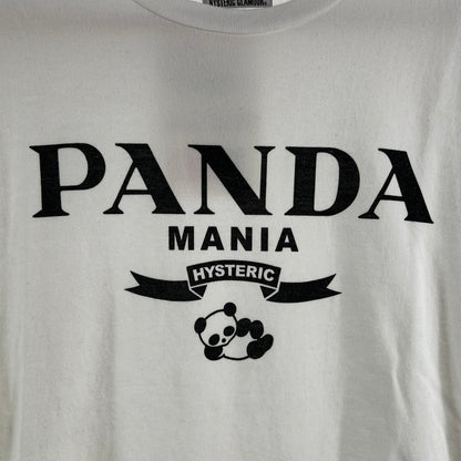 【中古品】【メンズ】 HYSTERIC GLAMOUR ヒステリックグラマー PANDA MANIA パンダマニア 半袖Tシャツ 140-260702-ny-15-fuzh サイズ：L カラー：ホワイト 万代Net店