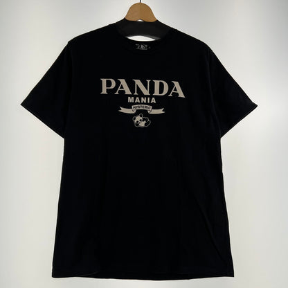 【中古品】【メンズ】 HYSTERIC GLAMOUR ヒステリックグラマー PANDA MANIA T-SHIRT パンダマニア半袖Tシャツ 140-260702-ny-10-fuzh サイズ：L カラー：ブラック 万代Net店