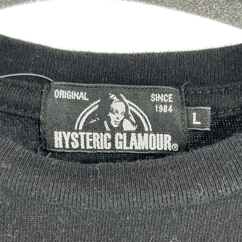 【中古品】【メンズ】 HYSTERIC GLAMOUR ヒステリックグラマー PANDA MANIA T-SHIRT パンダマニア半袖Tシャツ 140-260702-ny-10-fuzh サイズ：L カラー：ブラック 万代Net店