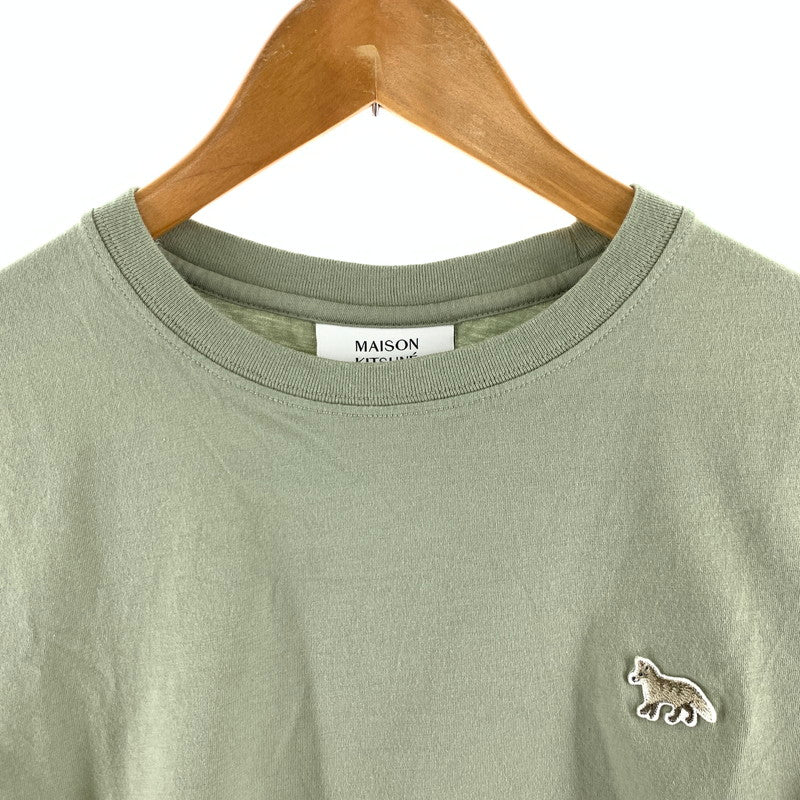 【中古品】【メンズ】 MAISON KITSUNE メゾンキツネ ベイビーフォックスパッチ半袖Tシャツ カラーGREEN SIZE:XXS 170-260630-ky-81-fuzh 万代Net店