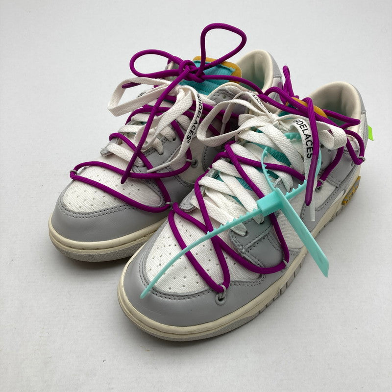 【中古品】【レディース】 NIKE×OFF-WHITE ナイキ ×オフホワイト DM1602-100 DUNK LOW 1 OF 50 "21" SIZE:24.5㎝ スニーカー 靴 160-260629-ky-17-fuzh 万代Net店