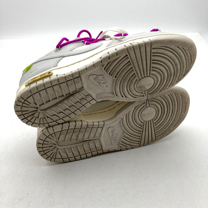 【中古品】【レディース】 NIKE×OFF-WHITE ナイキ ×オフホワイト DM1602-100 DUNK LOW 1 OF 50 "21" SIZE:24.5㎝ スニーカー 靴 160-260629-ky-17-fuzh 万代Net店