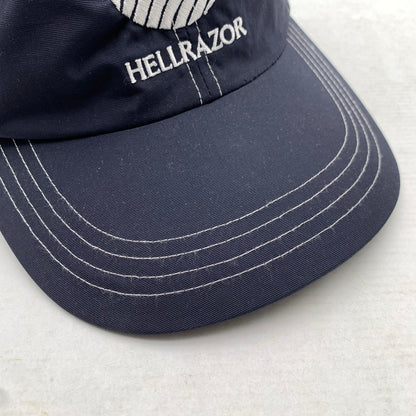 【中古品】【メンズ】 HELLRAZOR CAP ヘルレイザー キャップ NAVY 帽子 タグ付き ※汚れ・使用感あり 185-260811-io-45-fuzh カラー：ネイビー 万代Net店