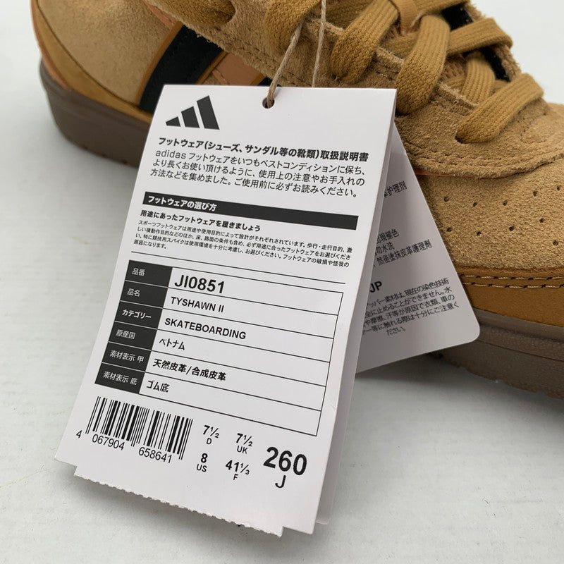 【中古品】【メンズ】 ADIDAS アディダス JI0851 SKATEBOARDING TYSHAWN ll スケートボーディング タイショーン ll スニーカー 靴 161-260716-mh-08-fuzh サイズ：26cm カラー：ブラウン 万代Net店