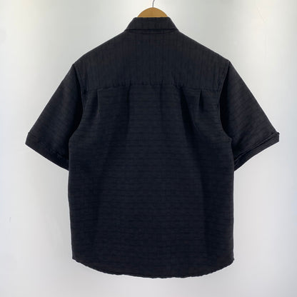 【中古品】【メンズ】 HAVANERA ハバネラ チェック風 植物刺繍 トップス 半袖 シャツ 古着 145-260726-mh-03-fuzh サイズ：不明 カラー：ブラック 万代Net店