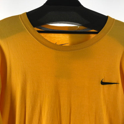 【中古品】【メンズ】 NIKE ナイキ 長袖Tシャツ カラーYELLOW 黄色 SIZE:XXL ワンポイントロゴ　 148-260804-ky-09-fuzh 万代Net店