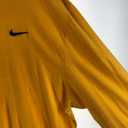 【中古品】【メンズ】 NIKE ナイキ 長袖Tシャツ カラーYELLOW 黄色 SIZE:XXL ワンポイントロゴ　 148-260804-ky-09-fuzh 万代Net店