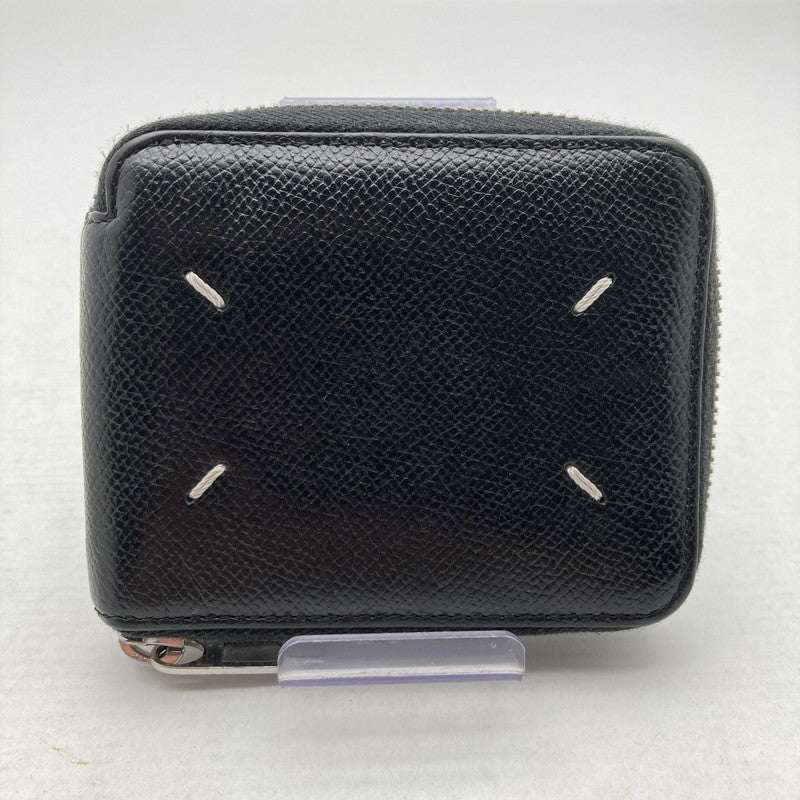 【中古品】【メンズ】 MAISON MARGIELA メゾン マルジェラ S55UI0292 ZIP AROUND BI-FOLD WALLET BLACK 箱付属 財布 200-260629-ky-14-fuzh 万代Net店