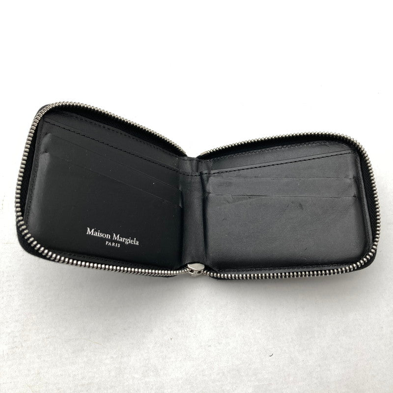 【中古品】【メンズ】 MAISON MARGIELA メゾン マルジェラ S55UI0292 ZIP AROUND BI-FOLD WALLET BLACK 箱付属 財布 200-260629-ky-14-fuzh 万代Net店