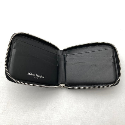 【中古品】【メンズ】 MAISON MARGIELA メゾン マルジェラ S55UI0292 ZIP AROUND BI-FOLD WALLET BLACK 箱付属 財布 200-260629-ky-14-fuzh 万代Net店