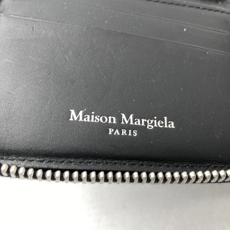 【中古品】【メンズ】 MAISON MARGIELA メゾン マルジェラ S55UI0292 ZIP AROUND BI-FOLD WALLET BLACK 箱付属 財布 200-260629-ky-14-fuzh 万代Net店