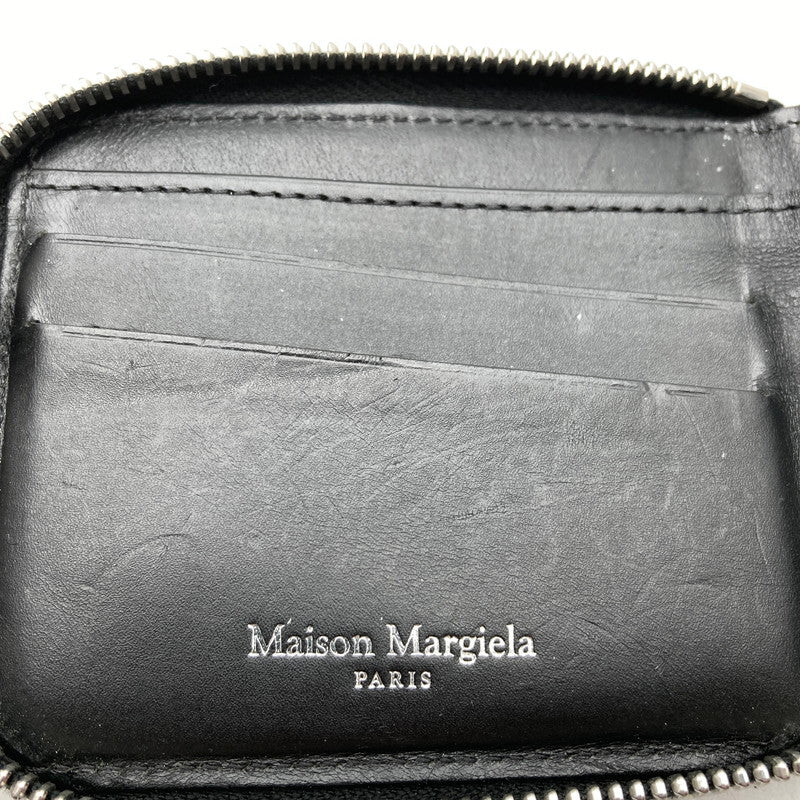 【中古品】【メンズ】 MAISON MARGIELA メゾン マルジェラ S55UI0292 ZIP AROUND BI-FOLD WALLET BLACK 箱付属 財布 200-260629-ky-14-fuzh 万代Net店