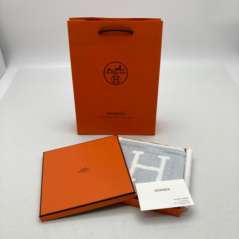 【中古美品】【レディース】 HERMES エルメス ハンドタオル LIGHTBLUE 183-260629-ky-15-fuzh 万代Net店