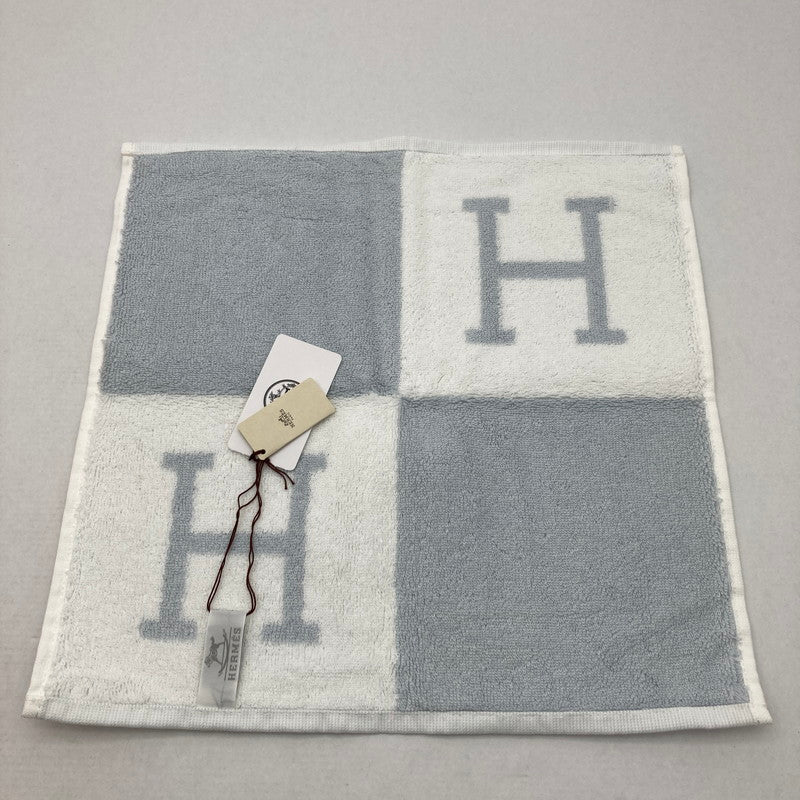 【中古美品】【レディース】 HERMES エルメス ハンドタオル LIGHTBLUE 183-260629-ky-15-fuzh 万代Net店
