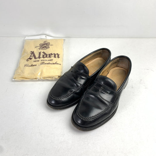 【中古品】【メンズ】 ALDEN オールデン 99362 ペニーローファー カラー ブラック SIZE:25.5cm 保存袋付属　 164-260702-ky-01-fuzh 万代Net店