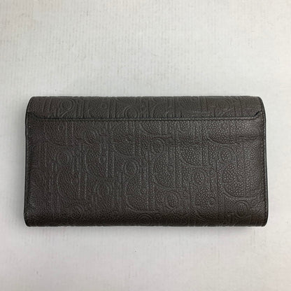 【中古品】【レディース】 DIOR ディオール 43BO0265 グラビティ ロング フラップ ウォレット 財布 長財布 181-260702-mh-02-fuzh カラー：グレー 万代Net店