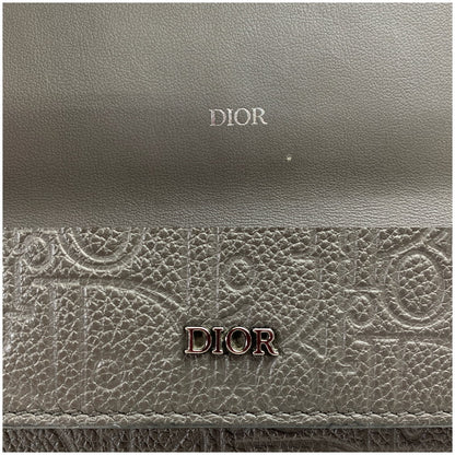 【中古品】【レディース】 DIOR ディオール 43BO0265 グラビティ ロング フラップ ウォレット 財布 長財布 181-260702-mh-02-fuzh カラー：グレー 万代Net店