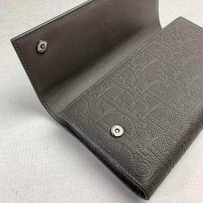 【中古品】【レディース】 DIOR ディオール 43BO0265 グラビティ ロング フラップ ウォレット 財布 長財布 181-260702-mh-02-fuzh カラー：グレー 万代Net店