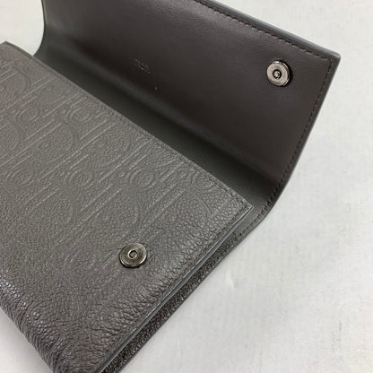 【中古品】【レディース】 DIOR ディオール 43BO0265 グラビティ ロング フラップ ウォレット 財布 長財布 181-260702-mh-02-fuzh カラー：グレー 万代Net店