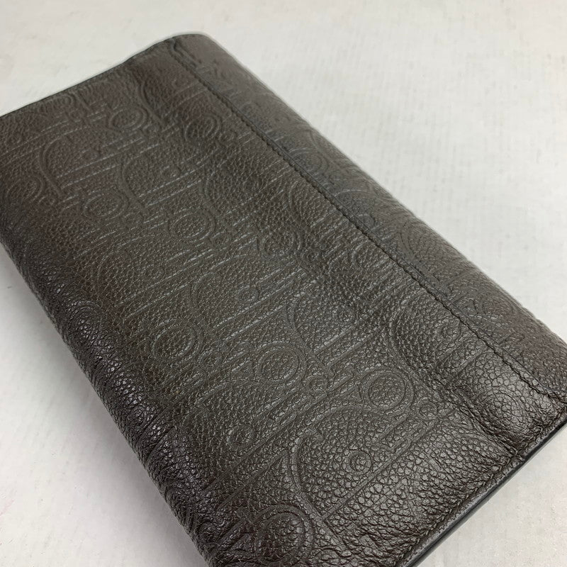 【中古品】【レディース】 DIOR ディオール 43BO0265 グラビティ ロング フラップ ウォレット 財布 長財布 181-260702-mh-02-fuzh カラー：グレー 万代Net店