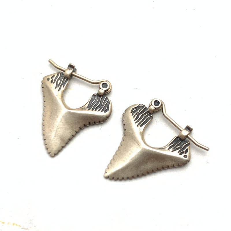 【中古品】【レディース】 USED SHARK TEETH シャーク ティース フープピアス SILVER925 アクセサリー ピアス スレあり 193-260715-io-08-fuzh 万代Net店