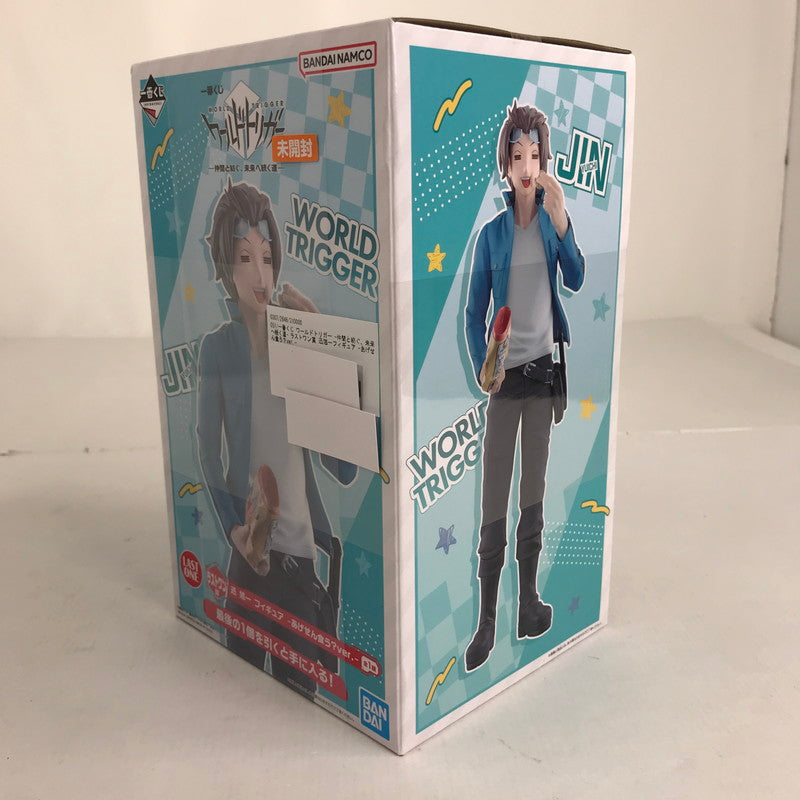 【中古美品】 未開封 一番くじ ワールドトリガー -仲間と紡ぐ、未来へ続く道- ラストワン賞 迅悠一フィギュア -あげせん食う？ver.- 051-260711-io-44-fuzh 万代Net店