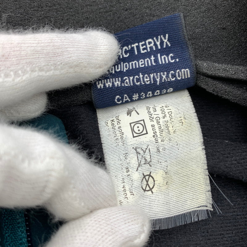 【中古品】【メンズ】 ARC'TERYX WINDSTOPPER アークテリクス × ウインドストッパー ジャケット 青緑 SIZE:S ナイロン.フリース90年代 ※使用感・汚れ・毛の付着有 144-260705-io-23-fuzh 万代Net店